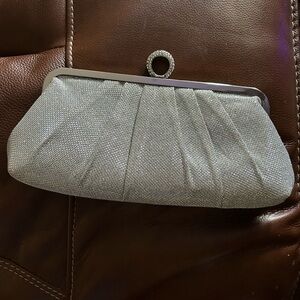 Elegant Silver Clutch Bag